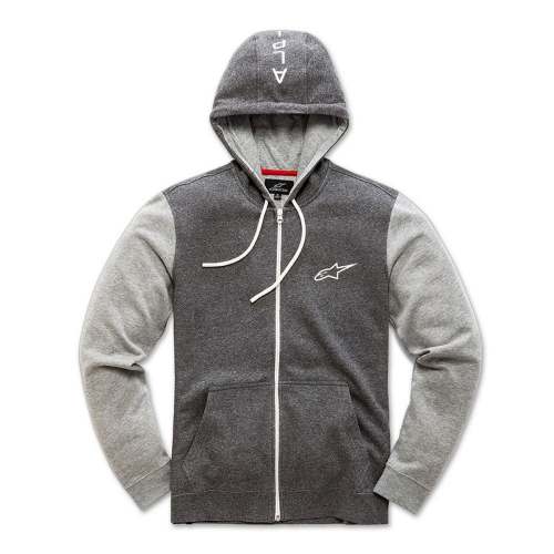 Alpinestars - Alpinestars Mach 1 Fleece Zip-Front Hoody - 1038-53050-191B-2XL - Charcoal Heather - 2XL