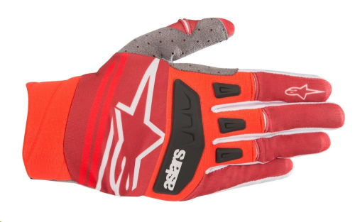 Alpinestars - Alpinestars Techstar Gloves - 3561019-308-L - Red/Burgundy - Large