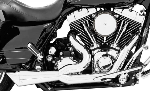 Freedom Performance - Freedom Performance 2 Into 1 Shorty Exhaust System - Chrome/Chrome Tip - HD00841