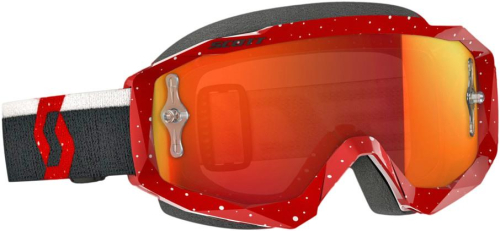 Scott USA - Scott USA Hustle MX Goggles - 268182-1005280 - Red/White - OSFM