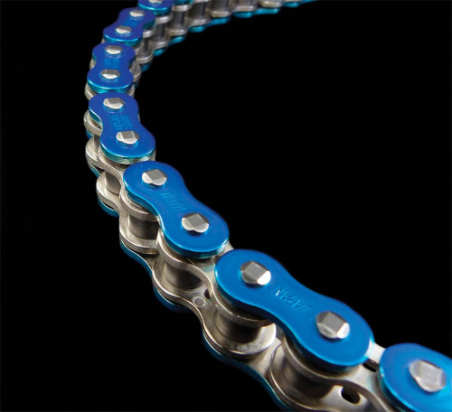 EK Chain - EK Chain 525 ZVX3 Series ZX-Ring Chain - 160 Links - Blue - 525ZVX3-160AB