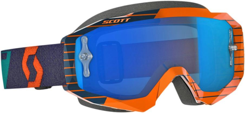 Scott USA - Scott USA Hustle MX Goggles - 268182-1415278 - Orange/Blue - OSFM