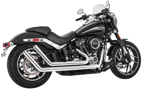 Freedom Performance - Freedom Performance Upsweeps Exhaust System - Star End Cap - Chrome - HD00758