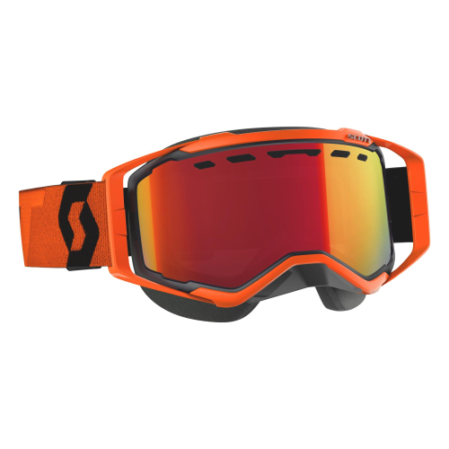 Scott USA - Scott USA Prospect Snowcross Goggles - 262581-1008024 - Orange/Black / Amp Red Chrome Lens - OSFM