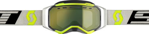 Scott USA - Scott USA Prospect Snowcross Goggles - 262581-1001325 - Black/Gray / Amp Yellow Chrome Lens - OSFM