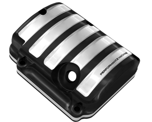 Performance Machine - Performance Machine Scallop Transmission Top Cover - Platinum Cut - 0203-2007-BMP