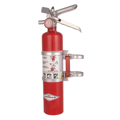 Axia Alloys - Axia Alloys 2.5lb. Red Amarex Extinguisher with Quick Release Mount - Silver - MODFMAR SLV