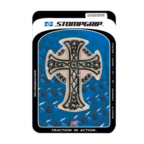 Stompgrip - Stompgrip Celtic Cross Tankpad - Clear/Black - 51-03-1010B