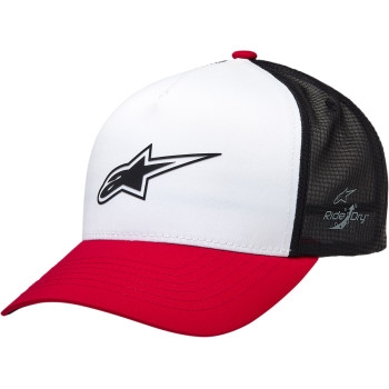Alpinestars - Alpinestars Advantage Tech Trucker Hat - 121281160231OS - White/Red/Black - OSFA