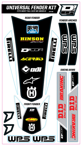 DCOR - DCOR Universal Rear Fender Trim Kit - Full Size - Husqvarna - 15-70-102