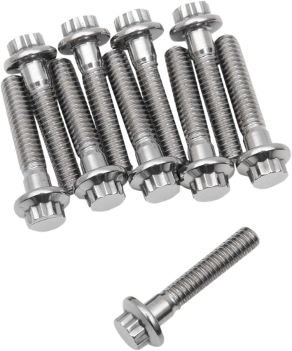 Diamond Engineering - Diamond Engineering 12-Point Stainless Steel Coarse Thread Bolt Refill Packs - 1/4in.-20 x 1 1/4in. - TC0412HP-10