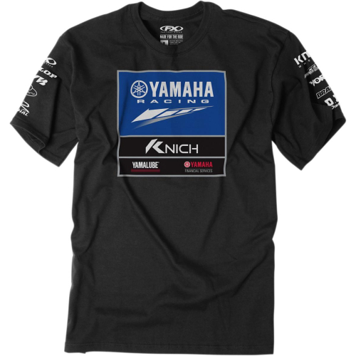 Factory Effex - Factory Effex Yamaha Racing Team Premium T-Shirt - 21-87252 - Black - Medium
