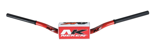 Neken - Neken Aluminum Oversize Handlebars - 85 Low - Red with White/Red Pad - R00026C-RW