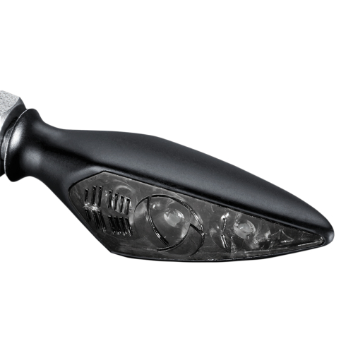 Kuryakyn - Kuryakyn Micro/Rhombus Marker Light - Front Left/Rear Right - Satin Black Housing - Amber - 2852