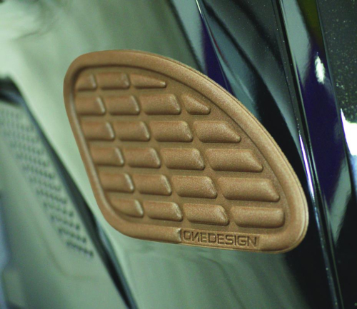 ONE - ONE Soft Touch Tankpad - 2pc. - Brown Leather Look - BUMPS15P