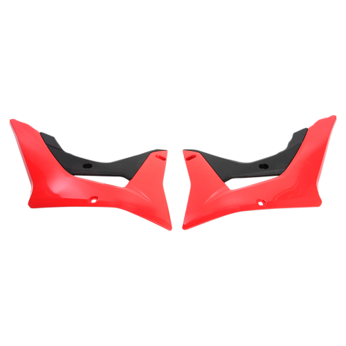 UFO Plastics - UFO Plastics Radiator Cover - OEM Red/Black - HO04683-999