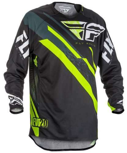 Fly Racing - Fly Racing Evolution 2.0 Jersey  - 371-220L - Black/Hi-Vis/White - Large