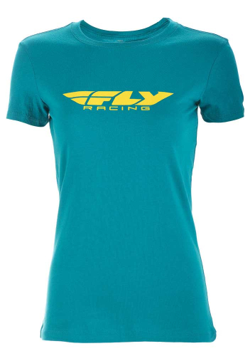 Fly Racing - Fly Racing Corporate Womens T-Shirt - 356-03792X - Teal - 2XL