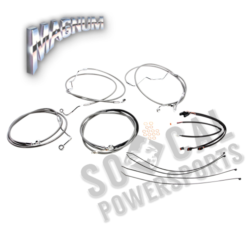 Magnum - Magnum Stainless Steel XR Handlebar Installation Kit for 15-17in. Ape - 589692