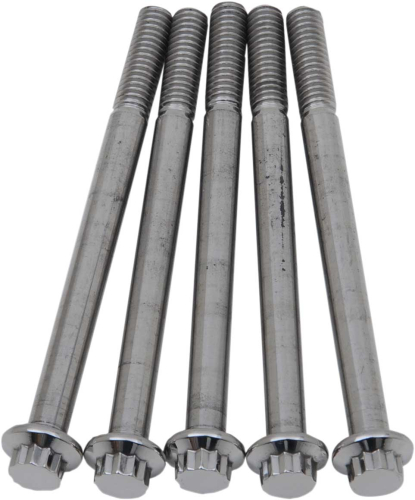 Diamond Engineering - Diamond Engineering 12-Point Stainless Steel Coarse Thread Bolt Refill Packs - 5/16in.-18 x 4in. - TC0540HP-5
