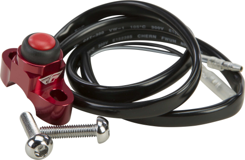 Fly Racing - Fly Racing Billet Spacesaver Perch Mount Kill Switch - Red - KS-01 RED