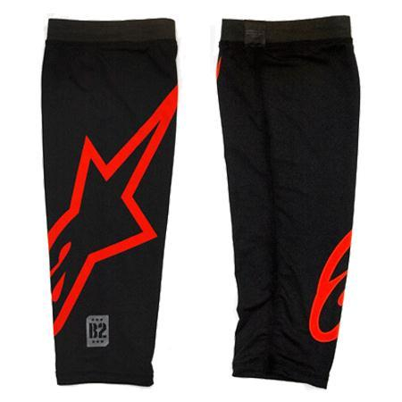 Alpinestars - Alpinestars Knee Sleeves - 6700614-13-LXL - Black/Red - Lg-XL