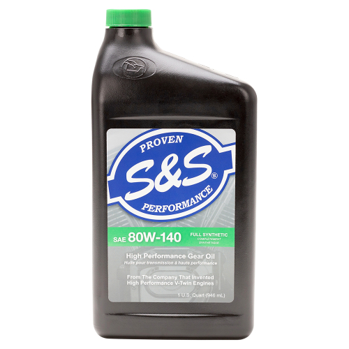 S&S Cycle - S&S Cycle High Performance Synthetic Big Twin Gear Oil - SAE 80W-140 - 1 Qt. - 153756