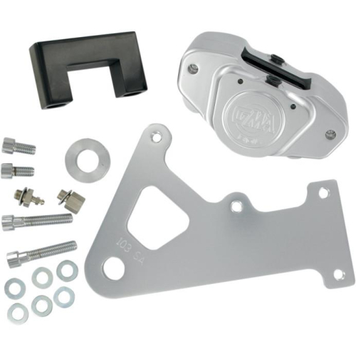 GMA Engineering - GMA Engineering 2-Piston Custom Rear Brake A-Caliper Kit - Classic Clear Anodized - GMA-103SA