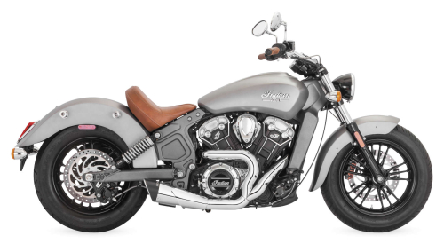 Freedom Performance - Freedom Performance Combat 2:1 Shorty Exhaust Systems - Chrome/Black - IN00081