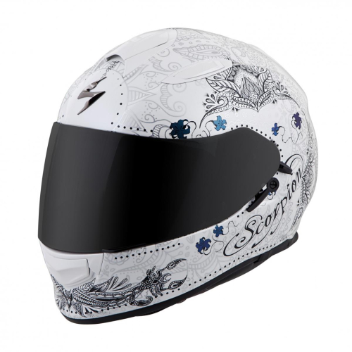 Scorpion - Scorpion EXO-T510 Azalea Helmet - T51-1306 - White/Silver - X-Large