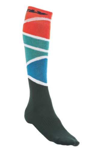 Fly Racing - Fly Racing MX Youth Socks - Thick - 350-0421Y - Red/Blue/Black - X-Small