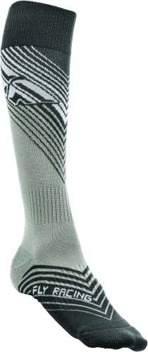 Fly Racing - Fly Racing MX Socks - Thin - 350-0430L - Black/White - Lg-XL