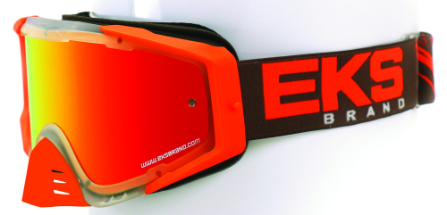 EKS Brand - EKS Brand Go-X EKS-S Goggles - 06750120 - Clear/Fluorescent Orange/Smoke / Mirror Red Lens - OSFM