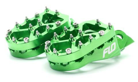Flo Motorsports - Flo Motorsports Pro Series Foot Peg - Green - FPEG-797GRN