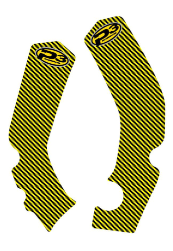 P3 - P3 Grip Guard Frame Protection Decals - Weave - Yellow - 748050