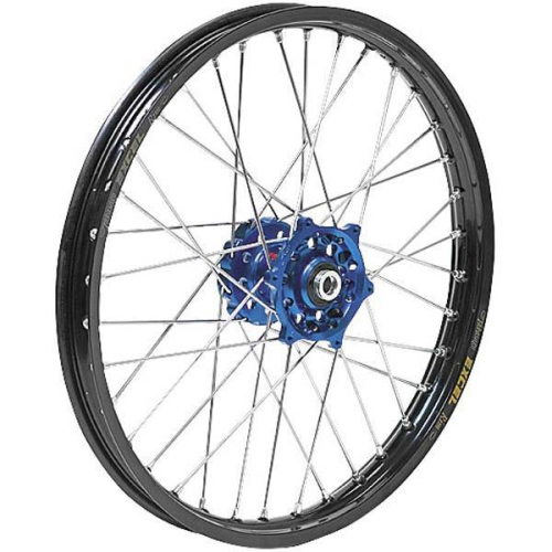 Dubya - Dubya MX Rear Wheel with Excel Takasago Rim - 1.85x16 - Blue Hub/Black Rim - 56-3183DB