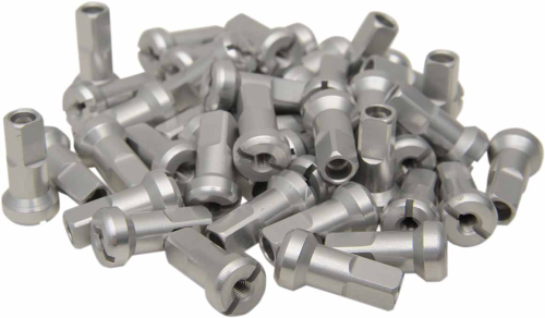 Moose Racing - Moose Racing MX1 Billet Spoke Nipples - 8 Gauge - Silver - 24-800
