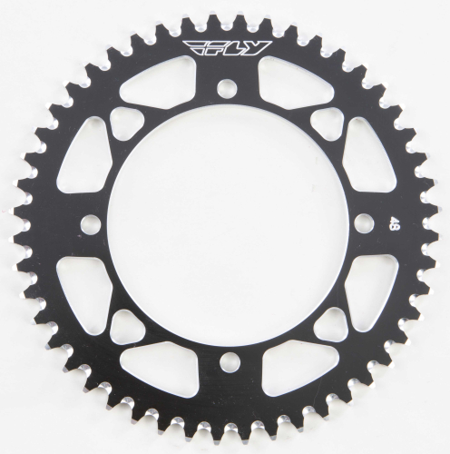 Fly Racing - Fly Racing Aluminum Rear Sprocket - Black - 48T - 410-48 BLK