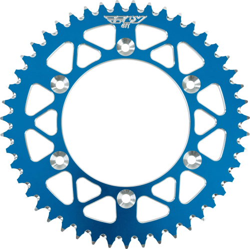 Fly Racing - Fly Racing Aluminum Rear Sprocket - Blue - 47T - 316-47 BLU