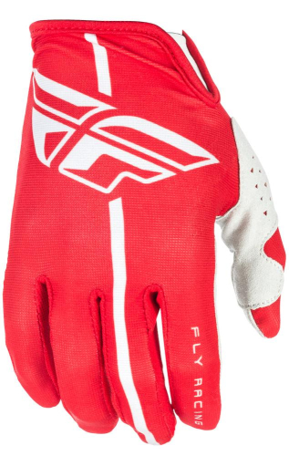 Fly Racing - Fly Racing Lite Youth Gloves - 371-01205 - Red/Gray - Medium