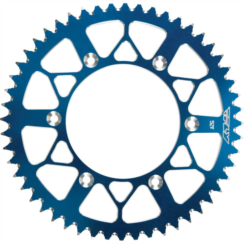 Fly Racing - Fly Racing Aluminum Rear Sprocket - Blue - 52T - 208-52 BLU
