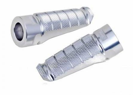 PUIG - PUIG Hi-Tech Footpegs - Racing - Silver - 6301P