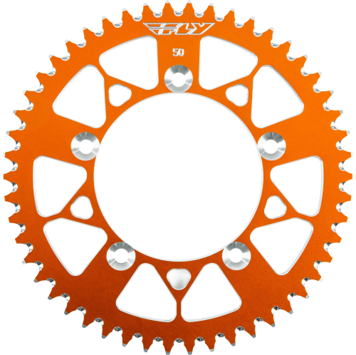 Fly Racing - Fly Racing Aluminum Rear Sprocket - Orange - 50T - 313-50 ORG
