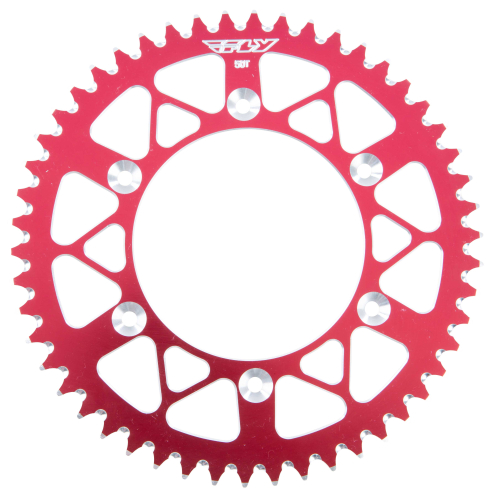 Fly Racing - Fly Racing Aluminum Rear Sprocket - Red - 50T - 225-50 RED