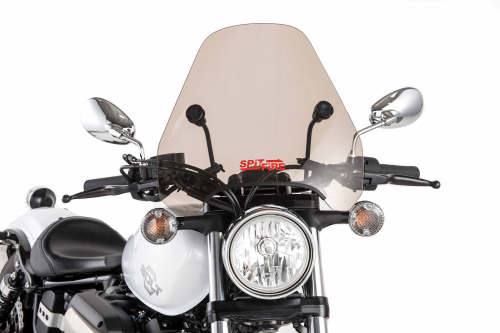 Slipstreamer - Slipstreamer S-06 Spitfire Windshield - 1 1/4in. - Tint - S-06-CHR-T-1.25"