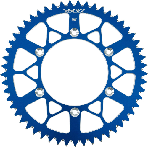 Fly Racing - Fly Racing Aluminum Rear Sprocket - Blue - 53T - 316-53 BLU