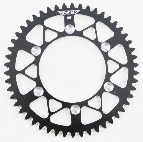 Fly Racing - Fly Racing Aluminum Rear Sprocket - Black - 50T - 225-50 BLK