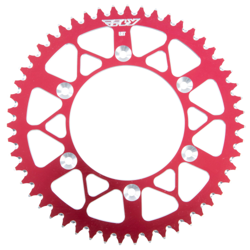 Fly Racing - Fly Racing Aluminum Rear Sprocket - Red - 51T - 225-51 RED