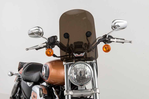 Slipstreamer - Slipstreamer HD-3 Windshield - 1 1/4in. - Smoke - HD-3CHR-T-1.25"