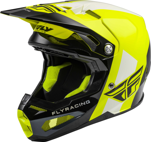 Fly Racing - Fly Racing Formula Origin Youh Helmet - 73-4406-3 - Black/Hi-Vis - Large